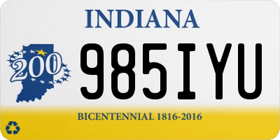 IN license plate 985IYU