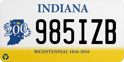 IN license plate 985IZB