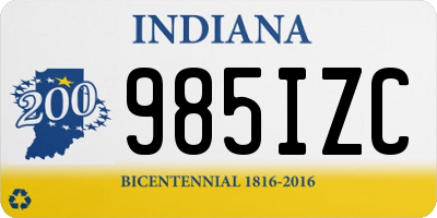 IN license plate 985IZC