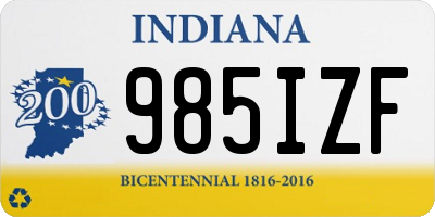 IN license plate 985IZF