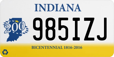 IN license plate 985IZJ