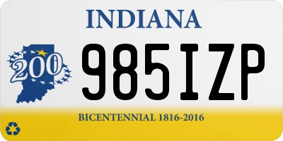 IN license plate 985IZP