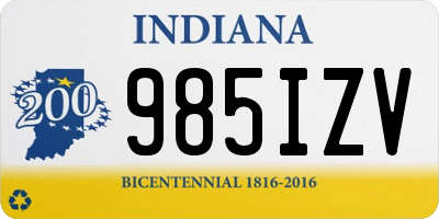 IN license plate 985IZV