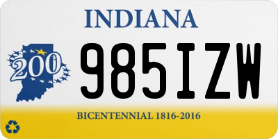 IN license plate 985IZW