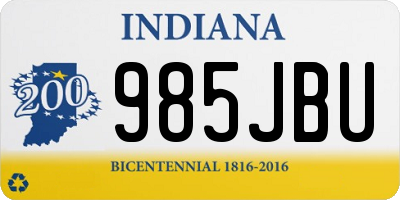 IN license plate 985JBU