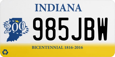 IN license plate 985JBW