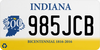 IN license plate 985JCB