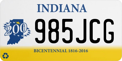 IN license plate 985JCG