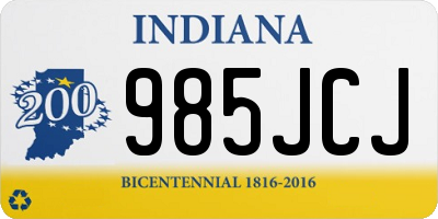 IN license plate 985JCJ