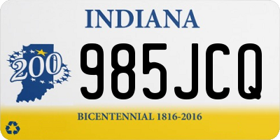 IN license plate 985JCQ