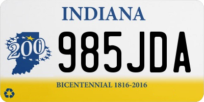IN license plate 985JDA
