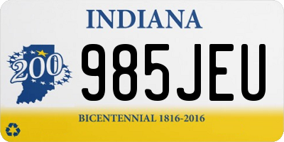 IN license plate 985JEU