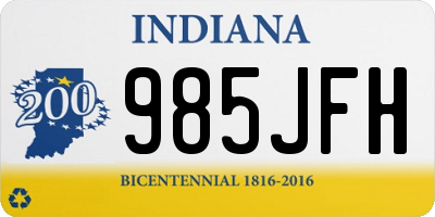 IN license plate 985JFH