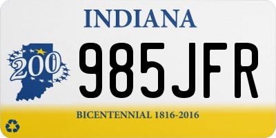 IN license plate 985JFR