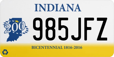 IN license plate 985JFZ