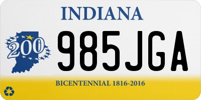 IN license plate 985JGA