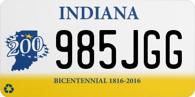 IN license plate 985JGG
