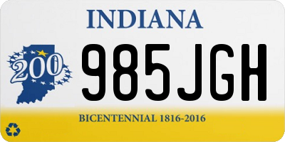 IN license plate 985JGH