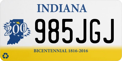 IN license plate 985JGJ