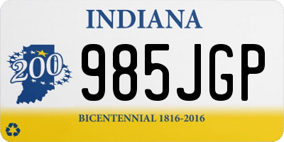IN license plate 985JGP