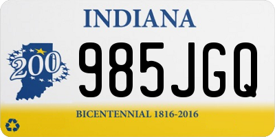 IN license plate 985JGQ