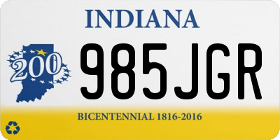 IN license plate 985JGR
