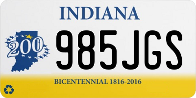 IN license plate 985JGS