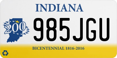 IN license plate 985JGU