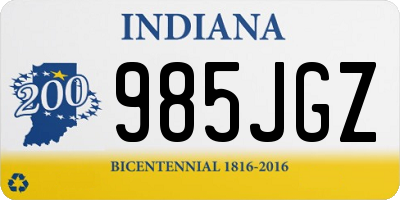 IN license plate 985JGZ