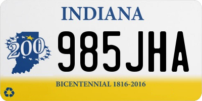 IN license plate 985JHA