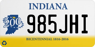 IN license plate 985JHI