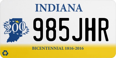 IN license plate 985JHR