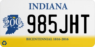 IN license plate 985JHT