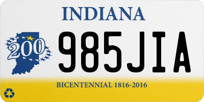 IN license plate 985JIA