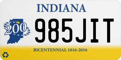 IN license plate 985JIT