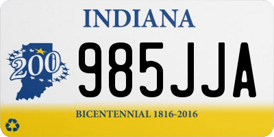 IN license plate 985JJA