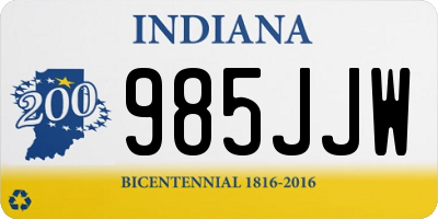 IN license plate 985JJW