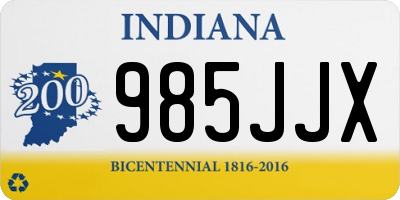 IN license plate 985JJX