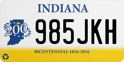IN license plate 985JKH