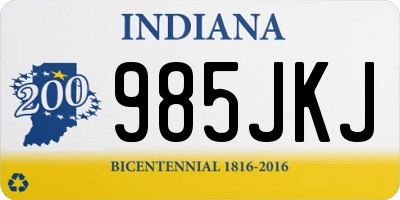 IN license plate 985JKJ