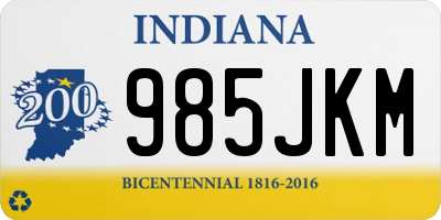 IN license plate 985JKM