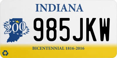IN license plate 985JKW