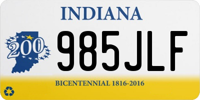 IN license plate 985JLF