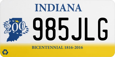 IN license plate 985JLG