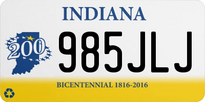 IN license plate 985JLJ