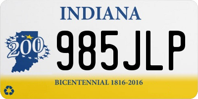 IN license plate 985JLP