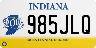 IN license plate 985JLQ