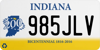 IN license plate 985JLV