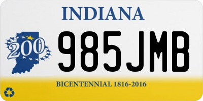 IN license plate 985JMB