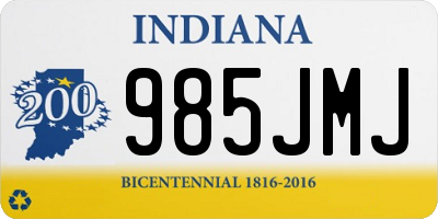 IN license plate 985JMJ